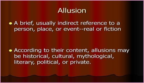 What is historical allusion?