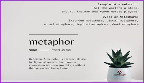What is metaphor definition and examples?